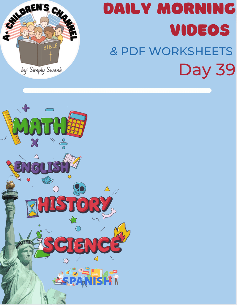 Day 39 HomeSchool Morning Videos – Grades 2 &&nbsp;3