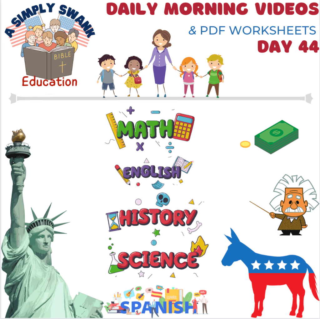 Day 44 Simply Swank HomeSchool Morning Videos – Grades 2 &&nbsp;3