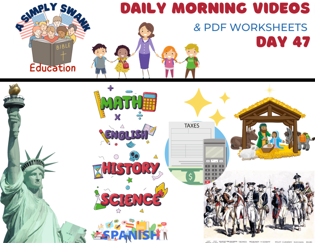 Day 47 | Simply Swank HomeSchool Morning Videos | Grades 2 & 3 | Getting Excited for Jesus’&nbsp;Birthday!