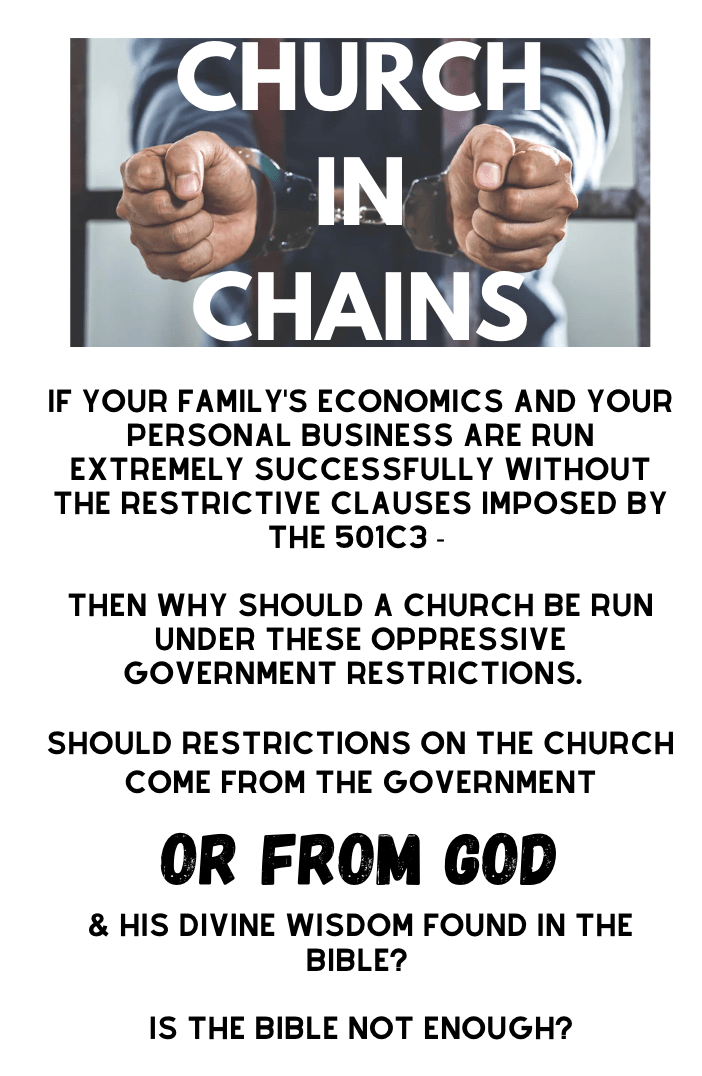 Educate Yourself on HOW the Government Controls Churches and Ask Yourself – WHY? Why&nbsp;Comply?