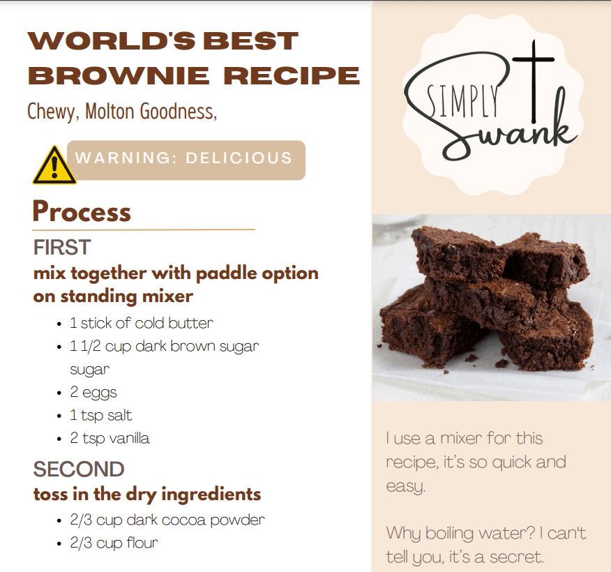 WORLD’S BEST BROWNIE RECIPE – CHEWY MOLTON RICH BROWNIES –&nbsp;YUM