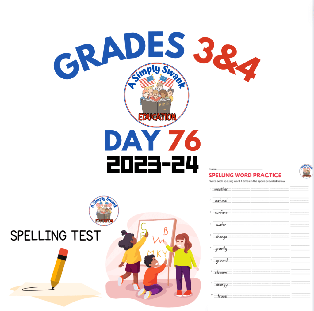Day 76 – Grades 3 & 4 – A Simply Swank Education 