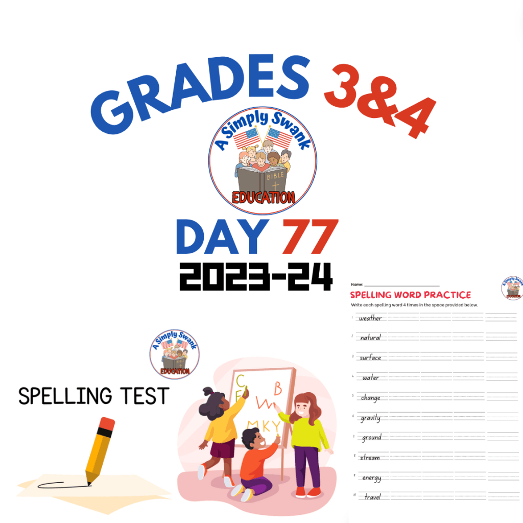 Day 77 – Grades 3 & 4 – A Simply Swank Education 