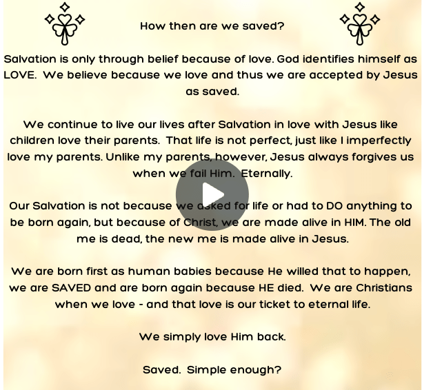 What Do YOU Have to DO to be&nbsp;Saved?