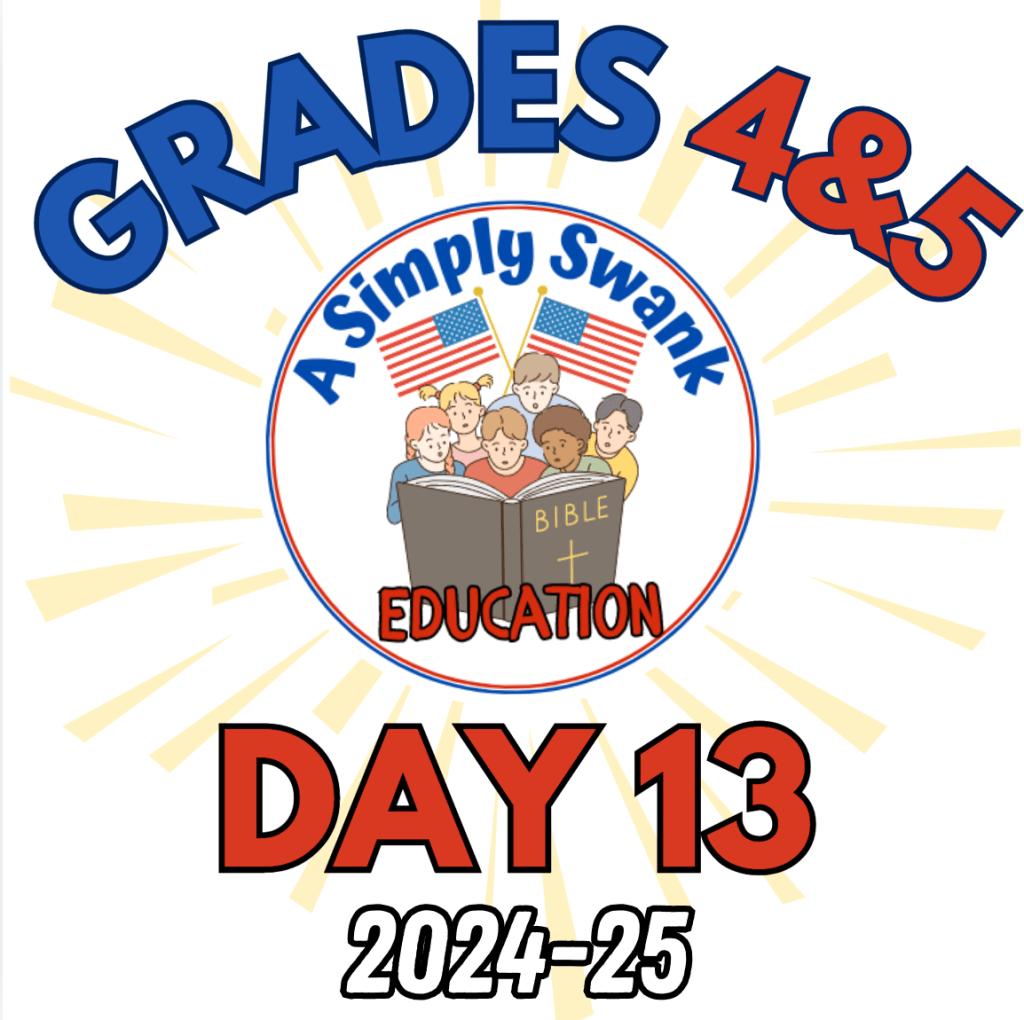 Simply Swank Education – Grade 4&5 – Day 13 –&nbsp;2024/2025