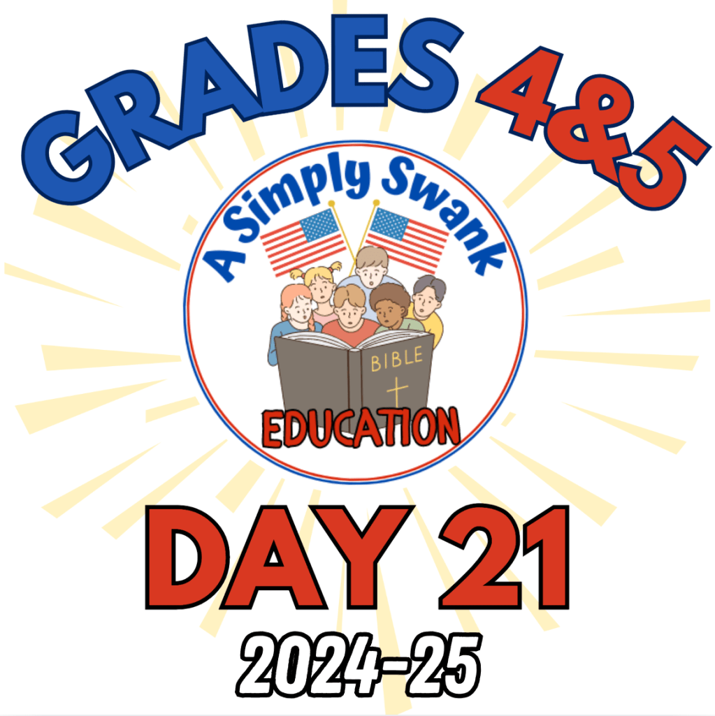 Simply Swank Education – Grade 4&5 – Day 21 –&nbsp;2024/2025