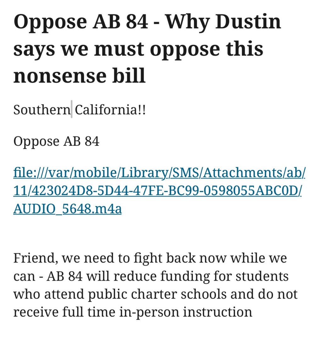 Oppose AB 84 – Why Dustin says we must oppose this nonsense&nbsp;bill