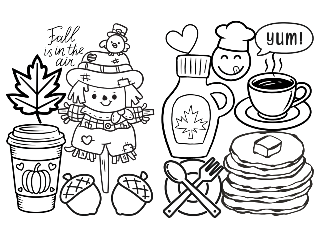 I Love #Fall For So Many #Reasons, Thank You #God for all of our Seasons! #Thick Lines #Coloring #Pages –&nbsp;#Autumn