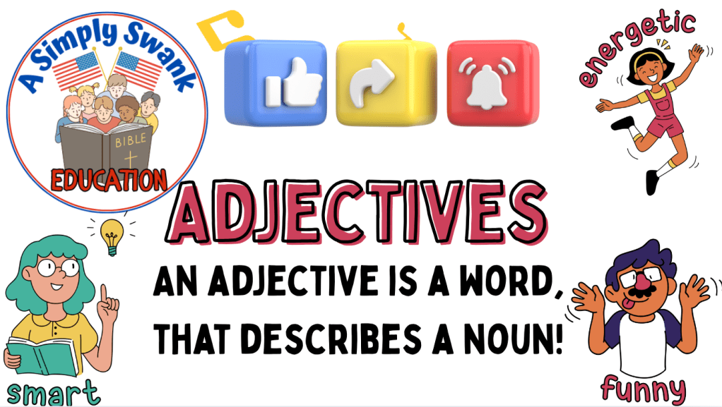 #Adjectives – #Language #Arts #Song – A #Simply #Swank #Education #english #englishgrammer- With Free PDF&nbsp;Worksheet