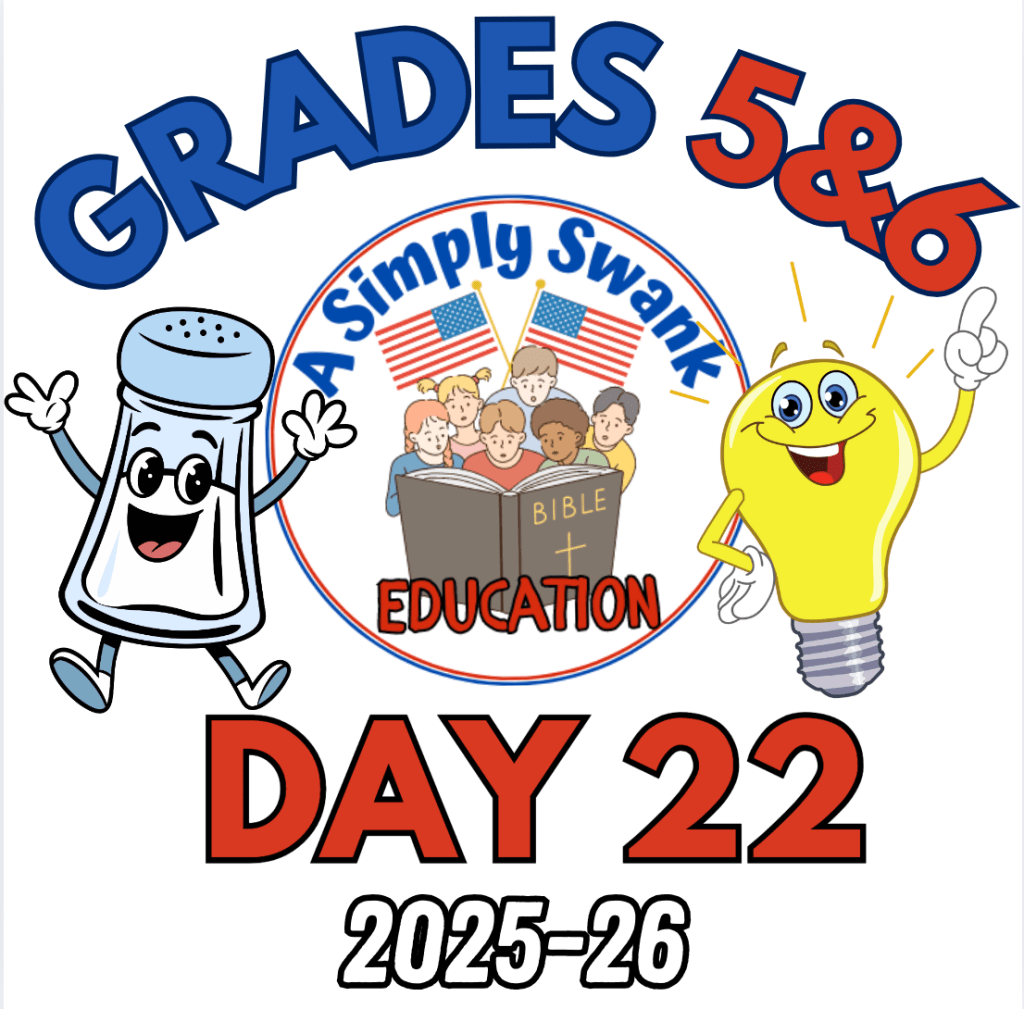 Day 22 – A Simply Swank Education – Grades 5&6 – 2025-2026 – A Year of Salt & Light – Free PDF – Human Eye&nbsp;Worksheet