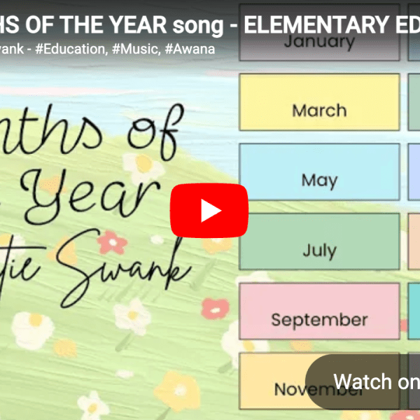 MONTHS OF THE YEAR song – ELEMENTARY EDUCATION MP4. – Katie&nbsp;Swank