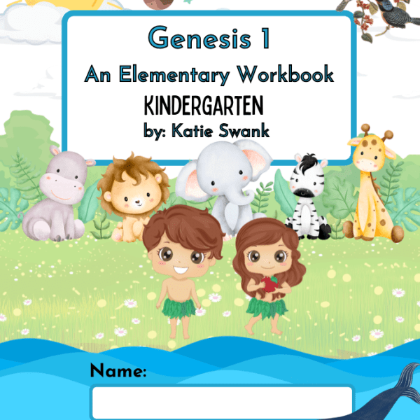 GENESIS WORKBOOK – KINDERGARTEN – In the Beginning – Free Christian Workbook for School,&nbsp;Homeschool