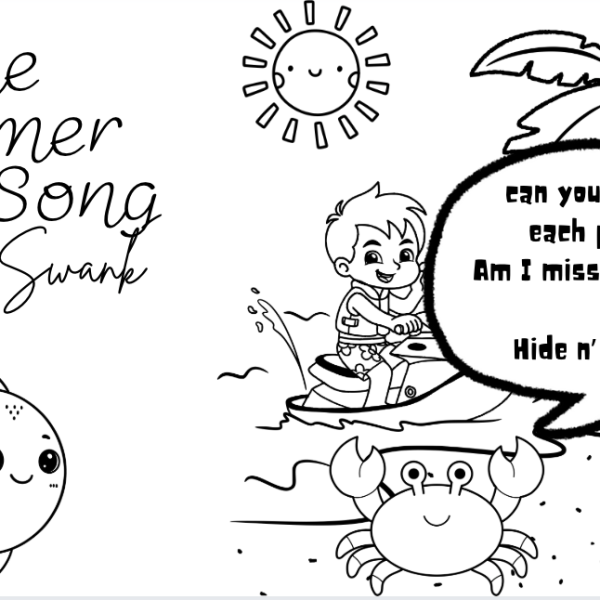 The Summer Time Song – and free coloring book pdf. By Katie&nbsp;Swank