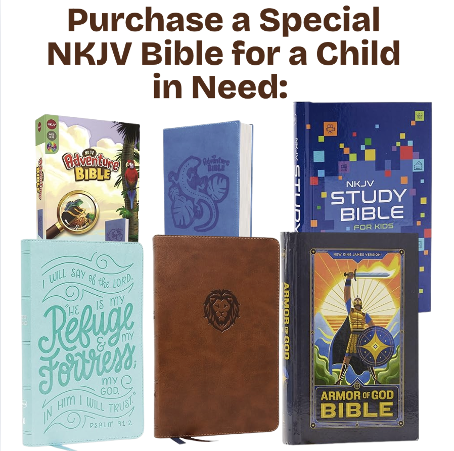 Purchase a Special NKJV Bible for a Child in Need: