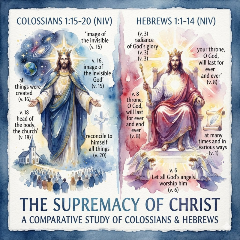 Compare the Chapter of NIV Colossians 1:15-20 to NIV Hebrews&nbsp;1:1-14