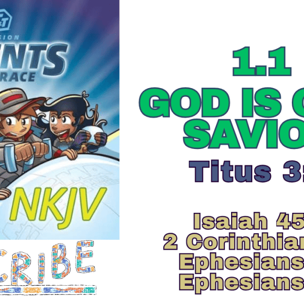 Agents of Grace – 1.1 God is Savior – Titus&nbsp;3:4-5