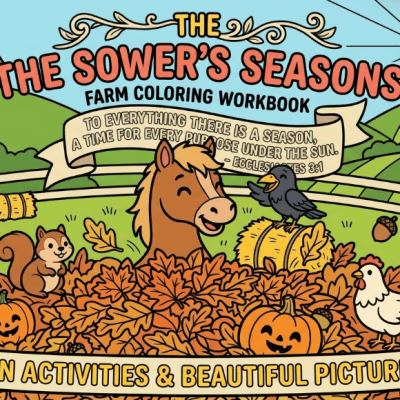 Thick Lines Cute Coloring Workbook, Cozy Farm&nbsp;Theme